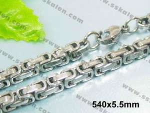 Stainless Steel Necklace  - KN7217-H