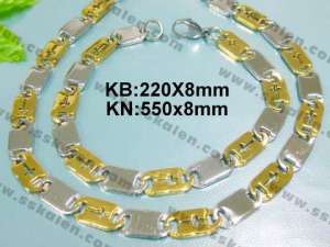 Fashion ss Jewelry Set - KS6034-H