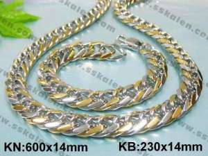 Fashion ss Jewelry Set - KS7849-T