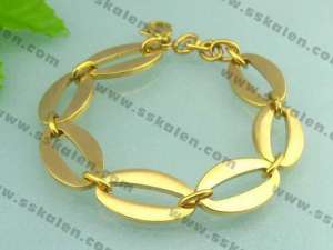 Stainless Steel Gold-plating Bracelet   - KB28236-Z