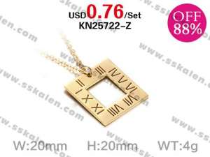 Loss Promotion Stainless Steel Necklaces Weekly Special - KN25722-Z