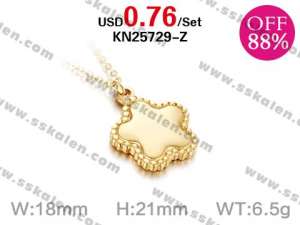 Loss Promotion Stainless Steel Necklaces Weekly Special - KN25729-Z