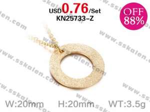 Loss Promotion Stainless Steel Necklaces Weekly Special - KN25733-Z
