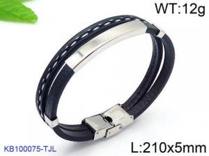 Leather Bracelet - KB100075-TJL