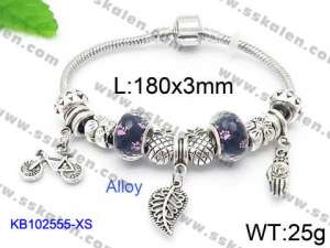 Alloy & Iron Bracelet - KB102555-XS