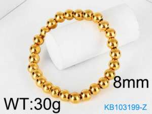 Stainless Steel Gold-plating Bracelet - KB103199-Z