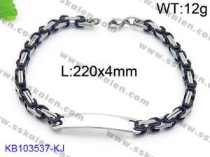 Stainless Steel Black-plating Bracelet - KB103537-KJ