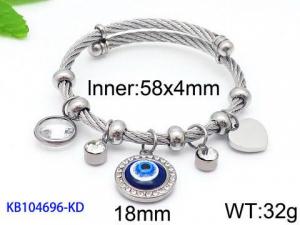 Stainless Steel Wire Bangle - KB104696-KD