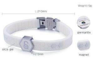 Stainless Steel Rubber Bracelet - KB105587-K
