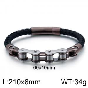 Stainless Steel Bicycle Bracelet - KB106595-K