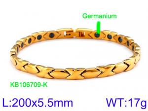 Stainless Steel Gold-plating Bracelet - KB106709-K