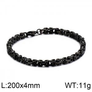 Stainless Steel Black-plating Bracelet - KB106711-Z