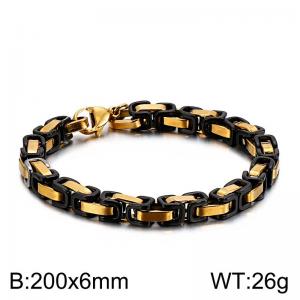 Stainless Steel Black-plating Bracelet - KB106722-Z