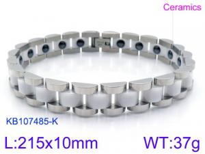 Stainless steel with Ceramic Bracelet - KB107485-K