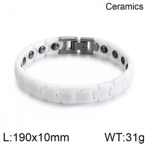 Stainless steel with Ceramic Bracelet - KB107487-K