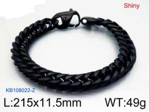 Stainless Steel Black-plating Bracelet - KB108022-Z