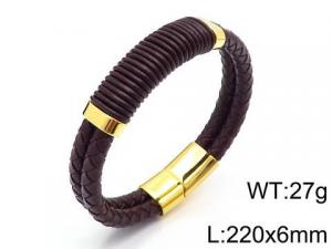 Leather Bracelet - KB109085-QM