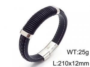 Leather Bracelet - KB109086-QM