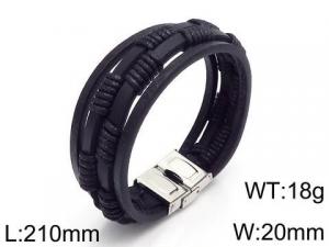 Leather Bracelet - KB109107-QM