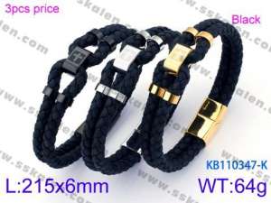 Leather Bracelet - KB110347-K