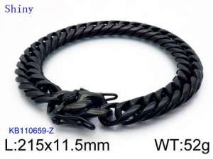 Stainless Steel Black-plating Bracelet - KB110659-Z