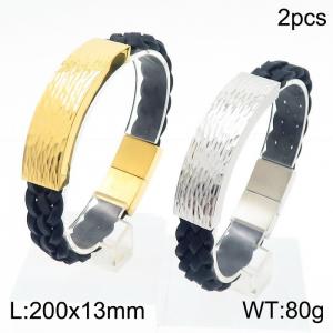 Leather Bracelet - KB110739-K