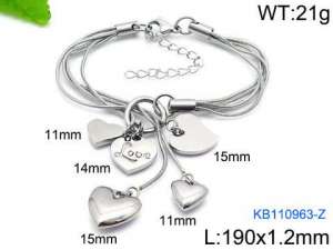Stainless Steel Bracelet(women) - KB110963-Z
