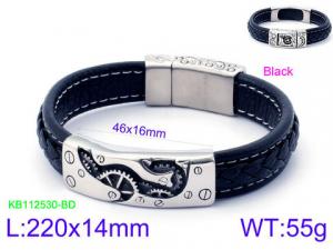Leather Bracelet - KB112530-BD