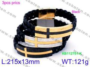 Leather Bracelet - KB112791-K