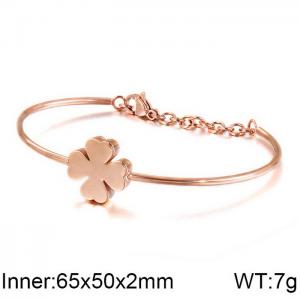 Stainless Steel Rose Gold-plating Bangle - KB112870-KHY