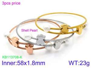 Stainless Steel Wire Bangle - KB113708-KFC