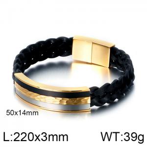 Leather Bracelet - KB114133-KFC