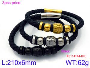 Leather Bracelet - KB114144-KFC