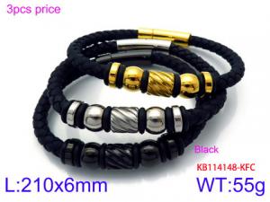 Leather Bracelet - KB114148-KFC