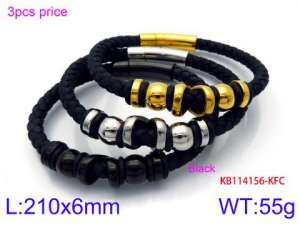 Leather Bracelet - KB114156-KFC