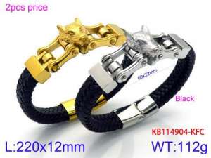 Leather Bracelet - KB114904-KFC