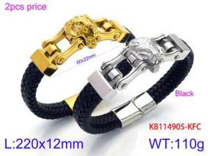 Leather Bracelet - KB114905-KFC