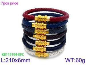 Leather Bracelet - KB115194-KFC