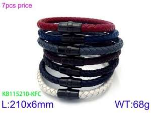 Leather Bracelet - KB115210-KFC