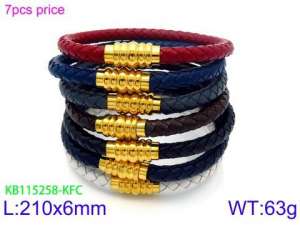 Leather Bracelet - KB115258-KFC