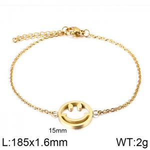 Stainless Steel Gold-plating Bracelet - KB115583-K