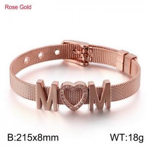 Stainless Steel Stone Bracelet（ Mother's Day） - KB116004-K