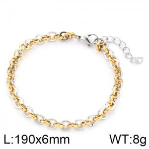 Stainless Steel Gold-plating Bracelet - KB116010-K