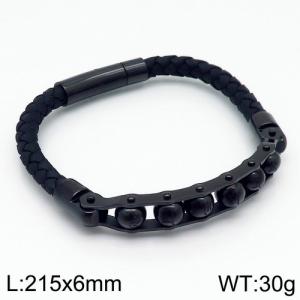 Leather Bracelet - KB116468-KFC