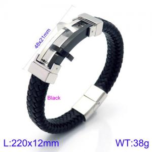 Leather Bracelet - KB116550-KFC
