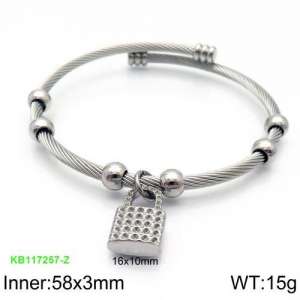 Stainless Steel Wire Bangle - KB117257-Z