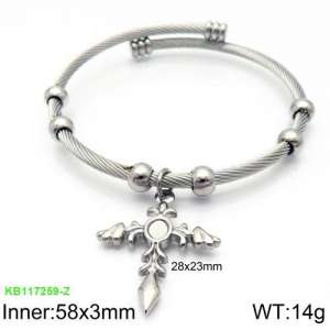 Stainless Steel Wire Bangle - KB117259-Z