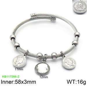 Stainless Steel Wire Bangle - KB117266-Z
