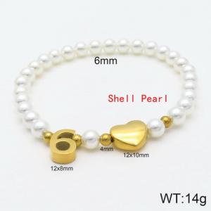 Shell Pearl Bracelets - KB118908-Z