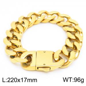 Stainless Steel Gold-plating Bracelet - KB119185-K